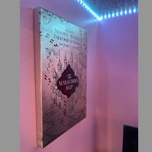 Marauder's Map Harry Potter Canvas Wall Art Poster